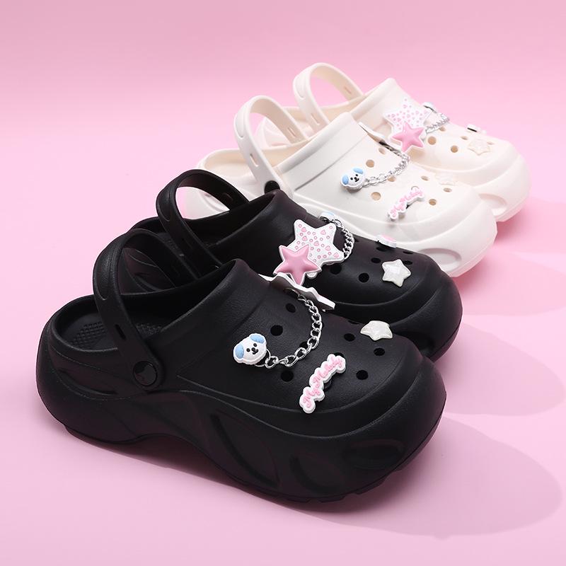 Women's Thick-Soled Height-Enhancing Sandals: Cute, Non-Slip, Breathable, Deodorizing Summer Slippers