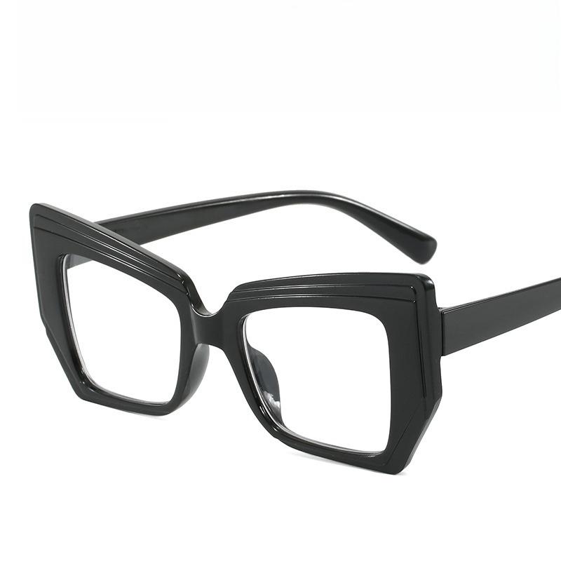Cat Eye Anti Blue Light Glasses Women Trendy Polygonal Vintage Luxury Design Eyeglasses Ladies Fashion Irregular Square Eyewear