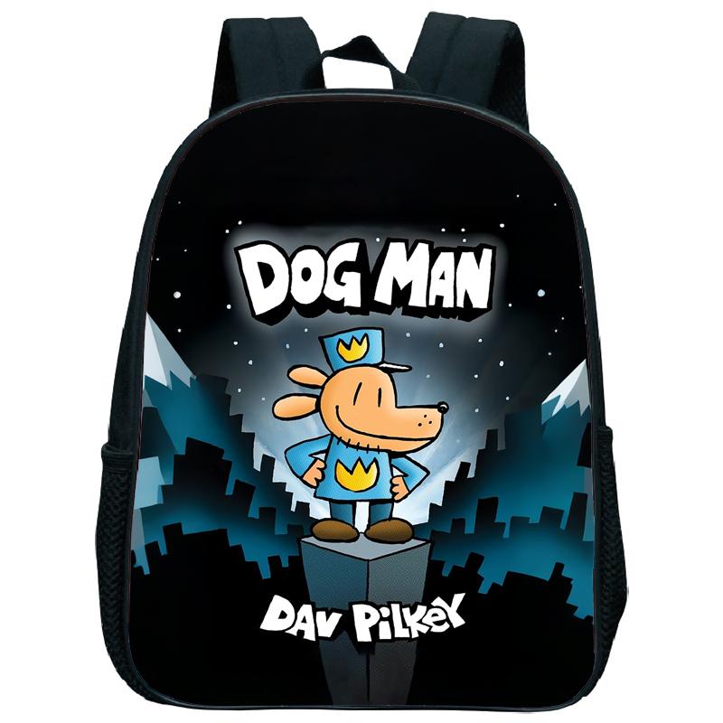 Dog Man Kindergartenrucksack 12 Zoll Dogman Kinder Junge Mädchen Kindergartentasche Kleinkind Zurück zur Schule Geburtstagsgeschenk