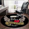 Guinness Draught Print Round Rug, Washable Floor Carpet, For Entryway Dorm Laundry Room Office Study, Home Decor Birthday Christmas Gift