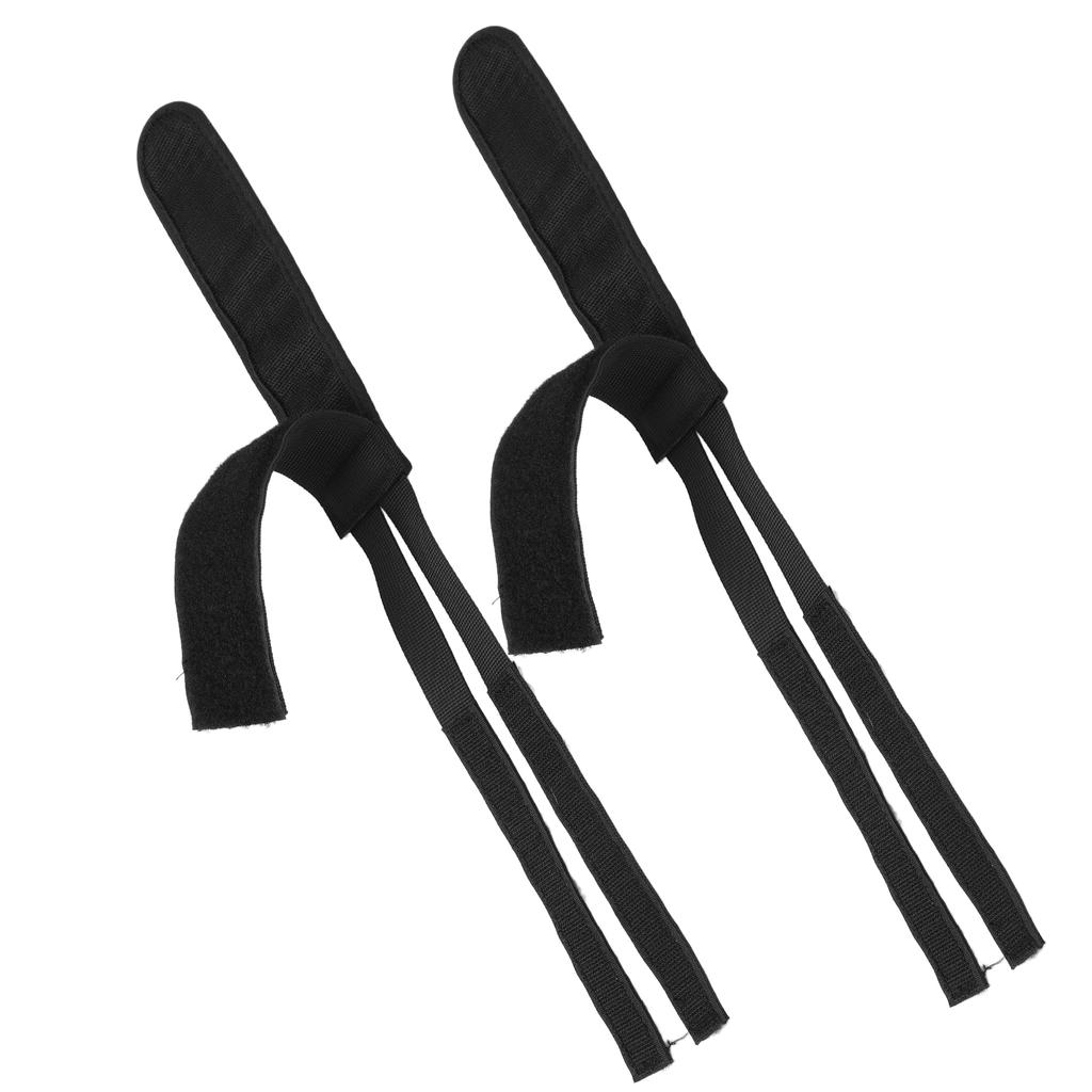 1 Par Tiras de Pedal de Bicicleta Fita Resistente a Rasgos Durável Robusto Ajustável Cinta para Pés de BicicletaPreto