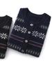 Cashmere Women's Retro Jacquard Loose Knit Cardigan - Old Money Style, Autumn Winter Fair Isle