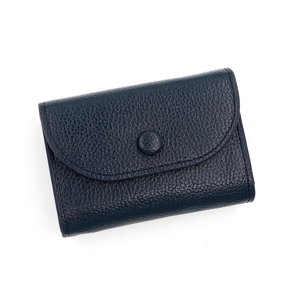 Simple & Portable Coin Pouch: Soft Lychee Texture, Large Capacity for Change & Cards