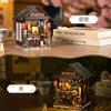 Pixie Curio DIY Dollhouse Kit Miniature House Book Nook Kit Japanese Style Hokaraka-tei Izakaya with LED Lights and Color Instructions BeginnerAdult