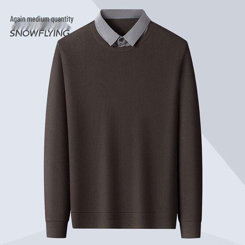 

Xuezhongfei Men s Faux Two-Piece Knit Polo Sweater XL (175)