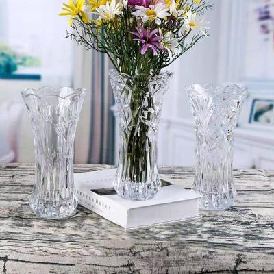 Thickened Crystal Glass Vase for Hydroponics & Flower Arrangements