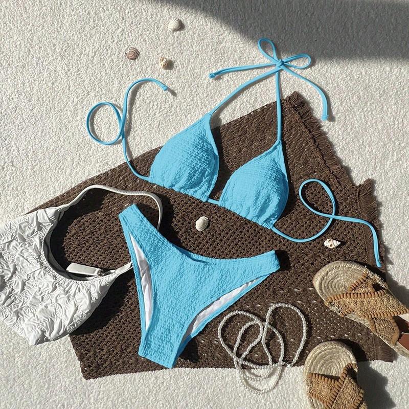 Hanging Neck Split Swimsuit Women's Sexy Bikini Beach Hot