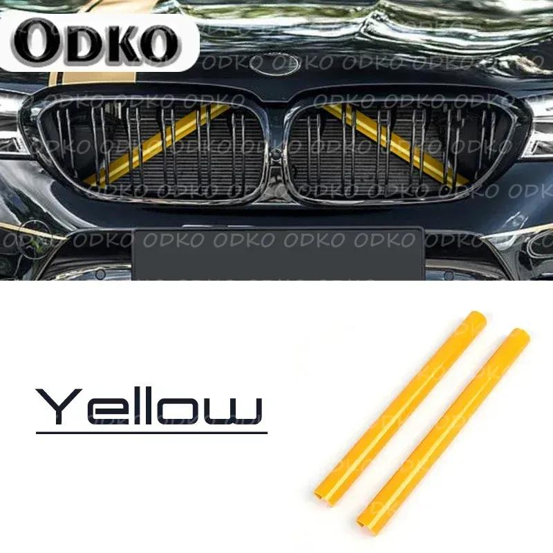 2Pcs Front Grille Trim Strips Cover Frame Stickers For BMW F10 F11 E60 F30 F31 F32 F33 F20 F22 F06 F12 F01 F02 F25 F26 G20 G28