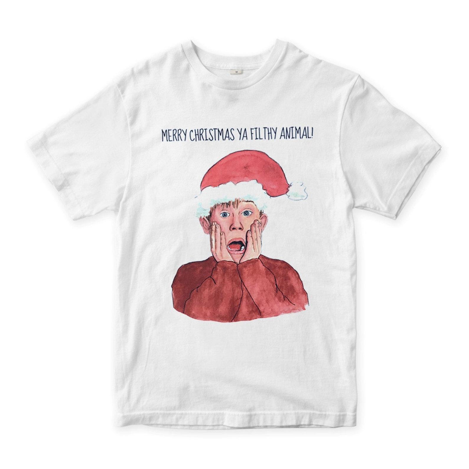 Home Alone Kevin McCallister Merry Christmas T-Shirt, Men s and Women s Sizes (NOV-200024) 2XL