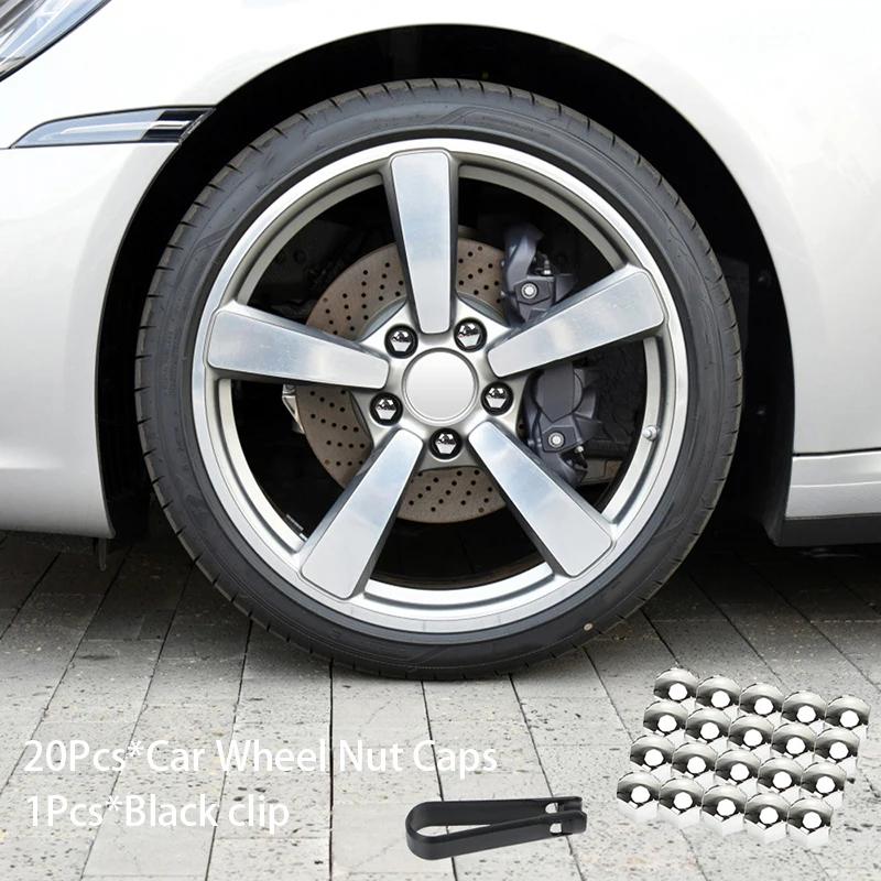 20Pcs 17/19/21MM Car Wheel Nut Protection Covers Wheel Nut Bolt Head Cover Tire Screw Anti-Rust Caps Auto Exterior Accessories