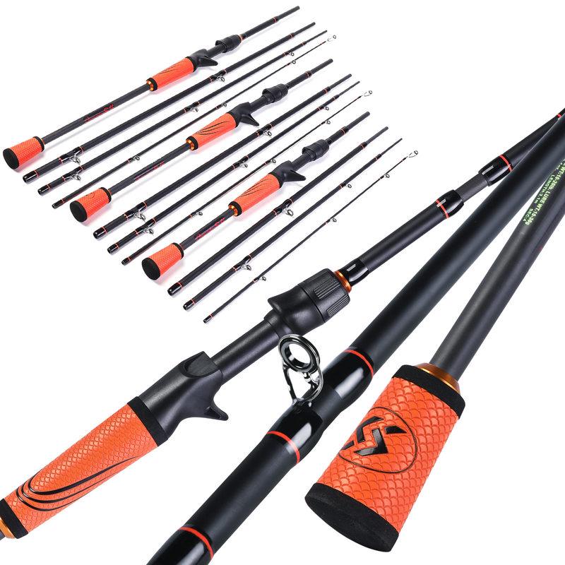 Fishing Rod Carbon Fiber  1.8m/2.1m Casting Fishing Rod  for Carp Fishing Tools Travel Fishing Rod