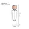 50ml Clear Irregular Glass Perfume Spray Bottle - Empty Decanter