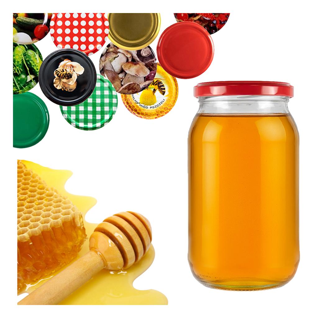 48X Jar 815Ml For Honey Jam Cucumbers Preserves Glass Jars +Lid Dia 82