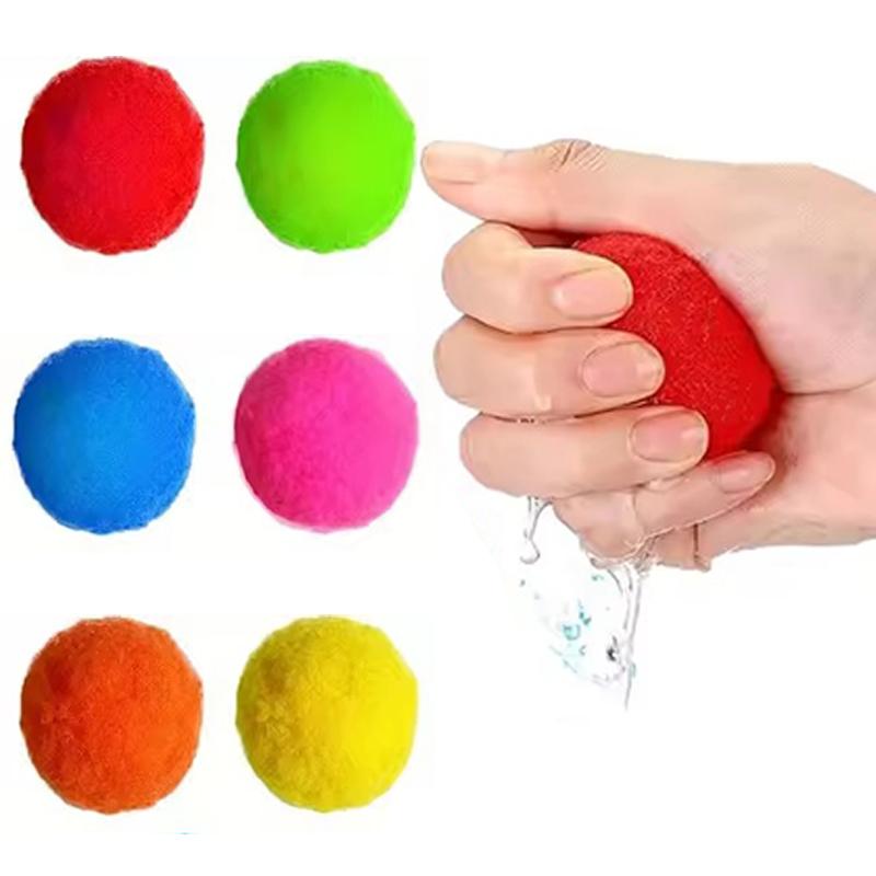 1020425060 Stück Weiche Wasserkugeln Squishy Sommerspielzeug für Kinder Außenpool Strand Lustig Wiederverwendbar Bunt Sportspiele Requisiten Zyf