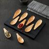 5Pcs Wood Mini Tea Spoon Condiment Scoop Flatware Coffee Tea Small Coffee Spoon Kitchen Gadgets 7X2.5cm