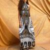 European & American 2025 French Retro Slimming Waist Hepburn Style Long Dress
