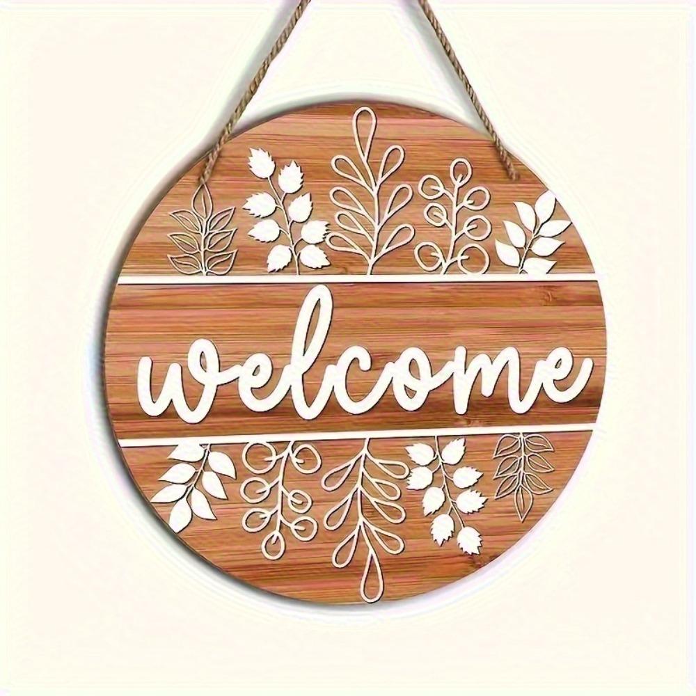 2D Round Wooden Wall Sign 8 Inch Flat Print Ornament Holiday Party Graduation Mother's Day Gift