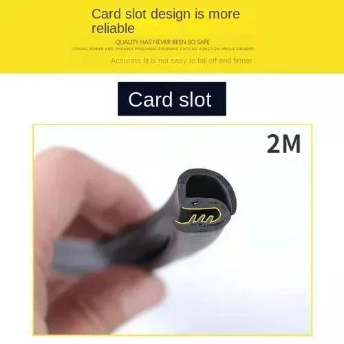 Уплотнитель края двери автомобиля, резиновое уплотнение, шумоизоляция стойки B, ветрозащитная защита, передний автогерметик, аксессуары, декоративная полоса