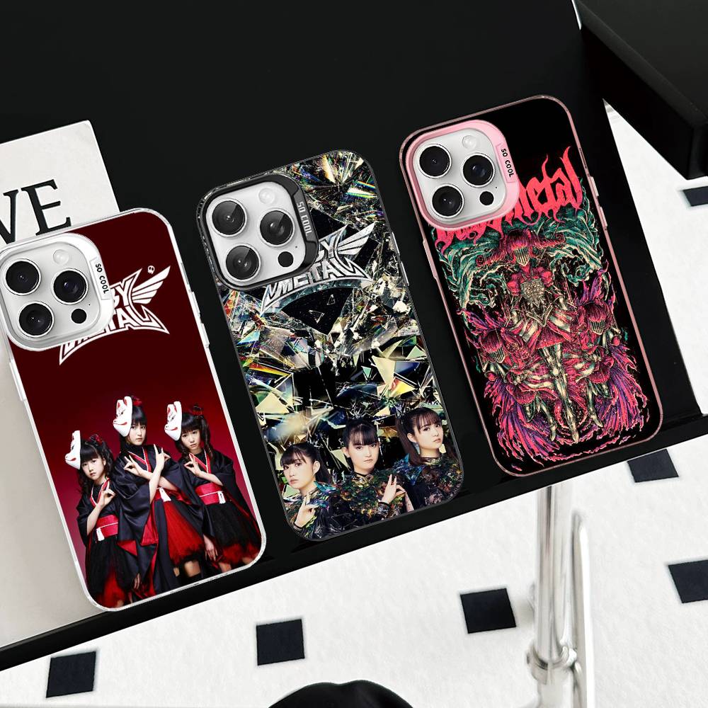 Japanese B-BABYMETAL Band Phone Case For IPhone 17 Air 16 15 14 13 12 11 Pro Max Color Hard Cover