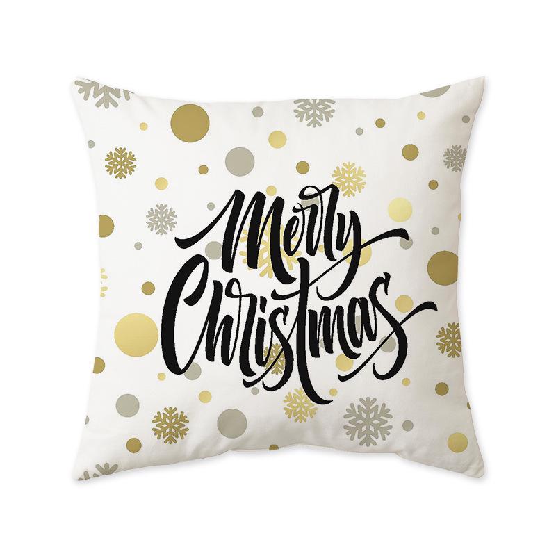 Cross-Border Christmas Festival Printed Cushion Cover for Sofa, Bedside, or Living Room