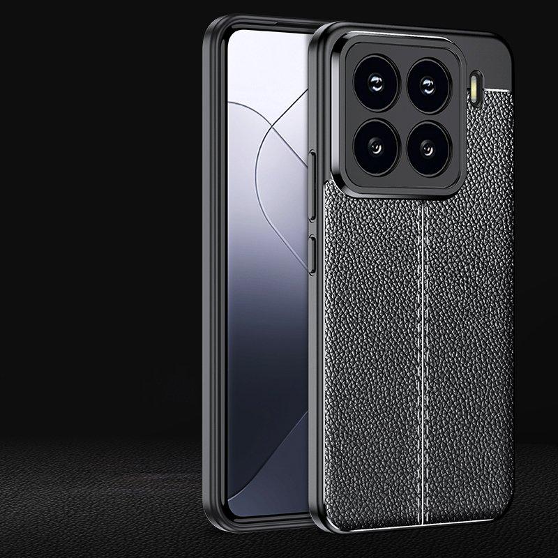 

Для Xiaomi 15 Pro Чехол Xiaomi Mi 15 Pro Чехол Fundas Coque Мягкий TPU кожаный противоударный бампер для телефона Xiaomi 15 Pro For Xiaomi15 Pro чёрный