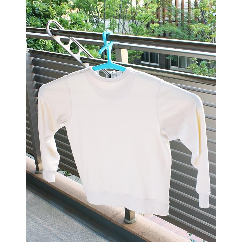 LEC "5-Hanging" Double Large Bath Towel - Sweatshirt Hanger (Set of 2) W-425