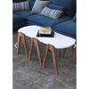 Nesting Table & Coffee Table -White Walnut - Doğa Model