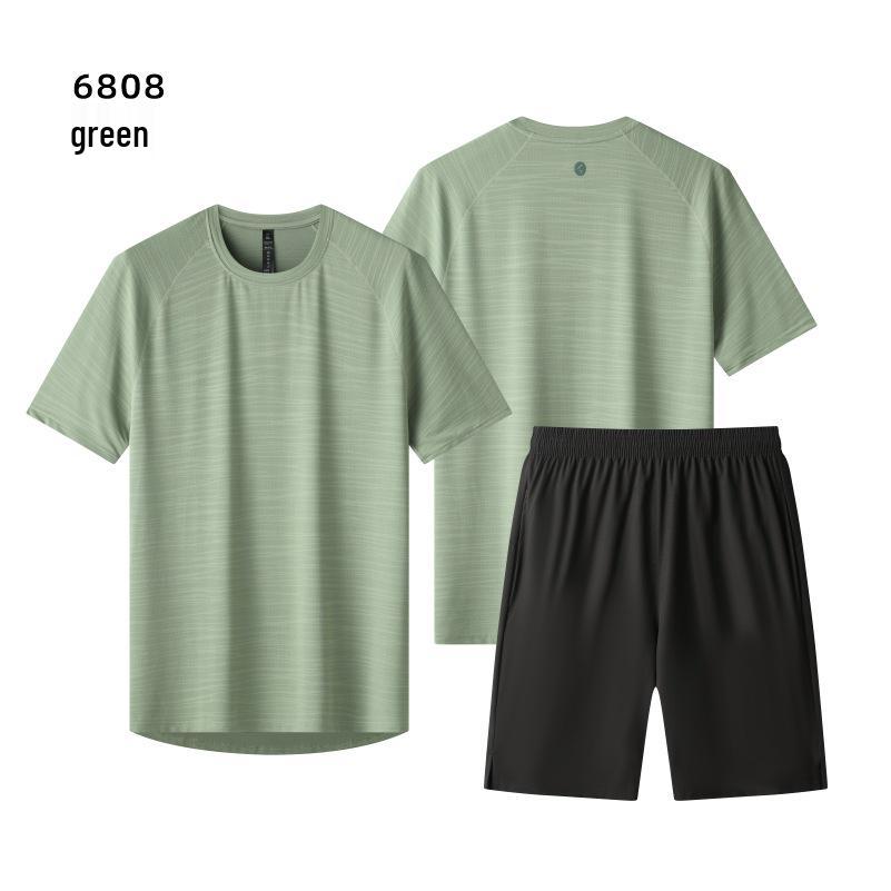 Unisex Quick-Dry Sports Set: Short Sleeve T-Shirt for Running, Basketball, and Casual Wear
