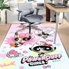 Powerpuff Girls Adventure Carpet For Playroom Bedroom Living Room Sofa Home Decorkids Game Area Rug Nonslip Floor Mat