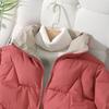 Autumn Winter Women's Down Jacket Short Style Standing Collar Cotton-padded Jacket Thick Warm Coat