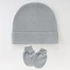 3 Set Baby Bonnet Hat Feature Foldable Cuff with Mittens Cotton Fabric Gentle On Skin Multiple Color Available