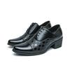 Hochwertige Dicke Hohe Absätze 6cm Britische Gesellschaftsschuhe Herren Brogue Plateau Lederschuhe Herren Formelle Business Leder Für Herren