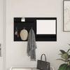Wall Mounted Nightstand Black Oak Effect 90 x 10 x 50 cm