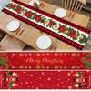 180CM Christmas Tablecloth Polyester Rectangular Snowflake Table Cover For Christmas Navidad Dinner Table Decoration Supplies