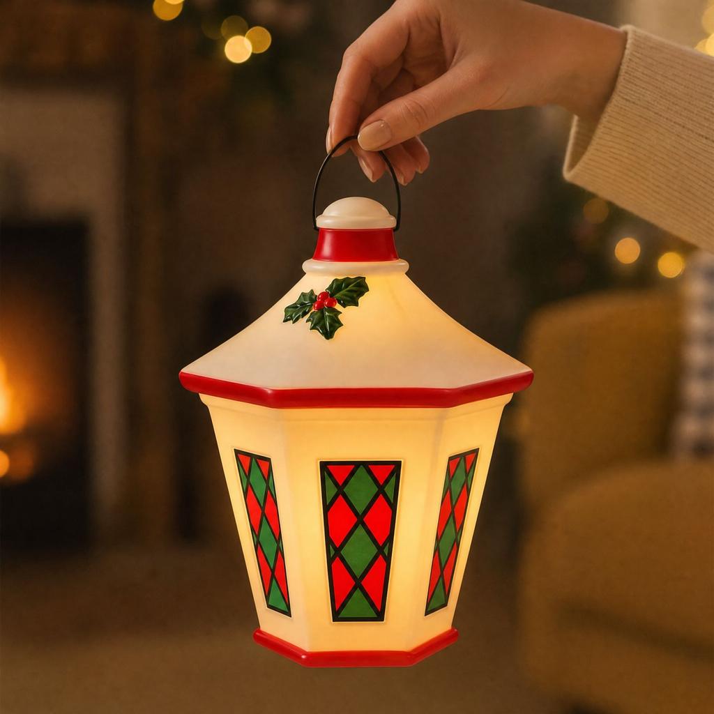 Plug-In Blow-Molded Christmas Decoration with for Holiday Indoor Display