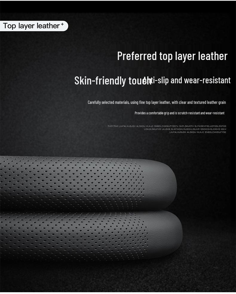 Kryt volantu Toyota Levin Hybrid z pravé kůže - Univerzální celoroční ultratenký automobilový doplněk