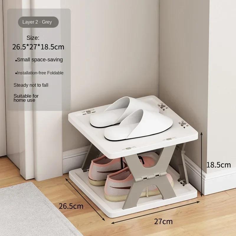 X-shaped Shoe Rack Foldable Simple Shoes Shelf Installation Free Multistorey Storage Racks Simplicity Household Sneakers Shelves