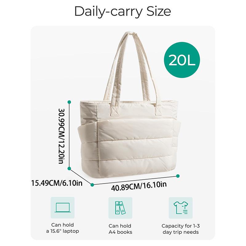 Feihong Women's Large Capacity Multi-functional Tote - Casual Travel Shoulder Bag