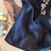 Women Linen Cotton Embroidery Sleeveless Blouse Ruffle Trim Casual Tank Top
