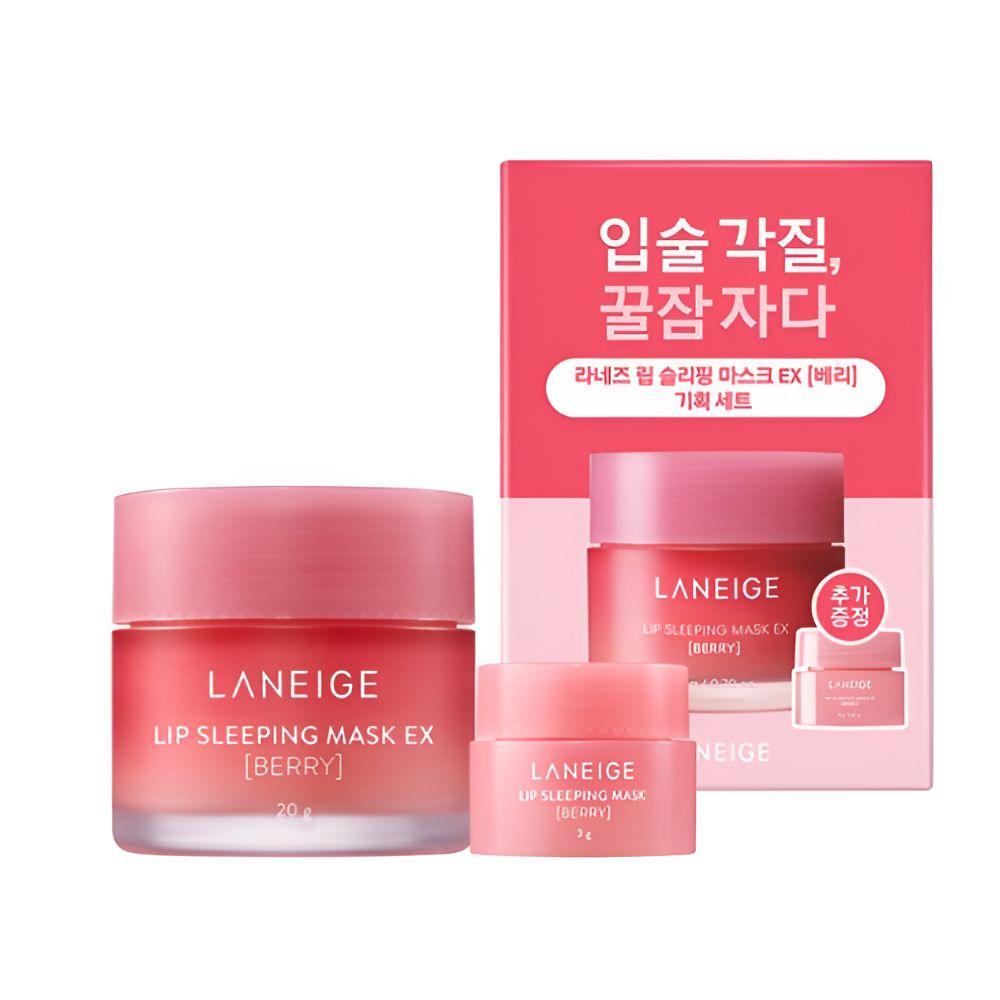 LANEIGE Lip Sleeping Mask EX Berry 20g + 3g Set Overnight Lip Care Moisturizing Lip Mask