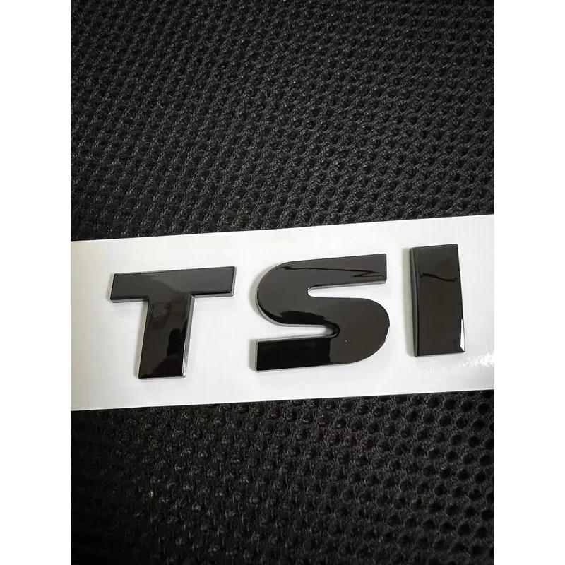 AGLNX1 1X Car Styling ABS Glossy Black Sticker TDI TSI Font Car Tail Decal For VW Touareg Car Accessories