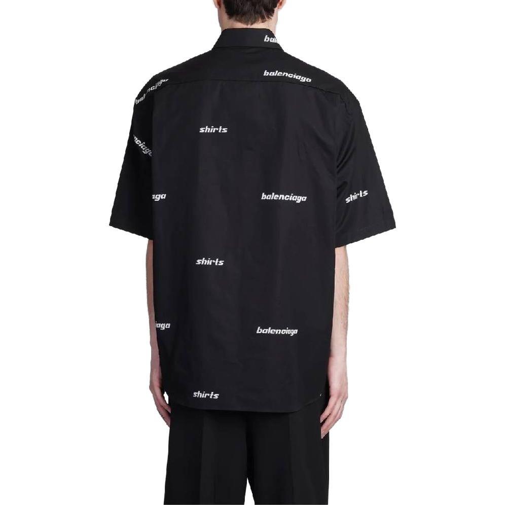 Balenciaga Shirt Regular Fit Men's Black 681702TOL651070