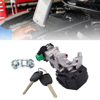 Durable Car Ignition Key and Lock Cylinder Door Lock Cylinder Set with 2 Keys Replace Compatible for Accord 35100SDAA71