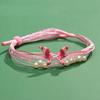 Iridescent Dragon Boat Festival Butterfly Bracelet: Handmade Five-Color Rope for Couples and Best Friends