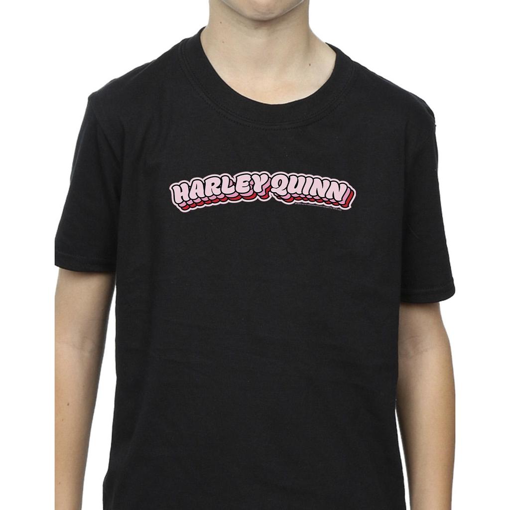 DC Comics Boys Batman Harley Quinn Logo T-Shirt