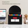 Accordion File Organizer 12 Pockets, Monthly Bill Receipt Organizer, Expanding File Folders With Larger Bright Tabs, Fits Letter/A4 Size - Black