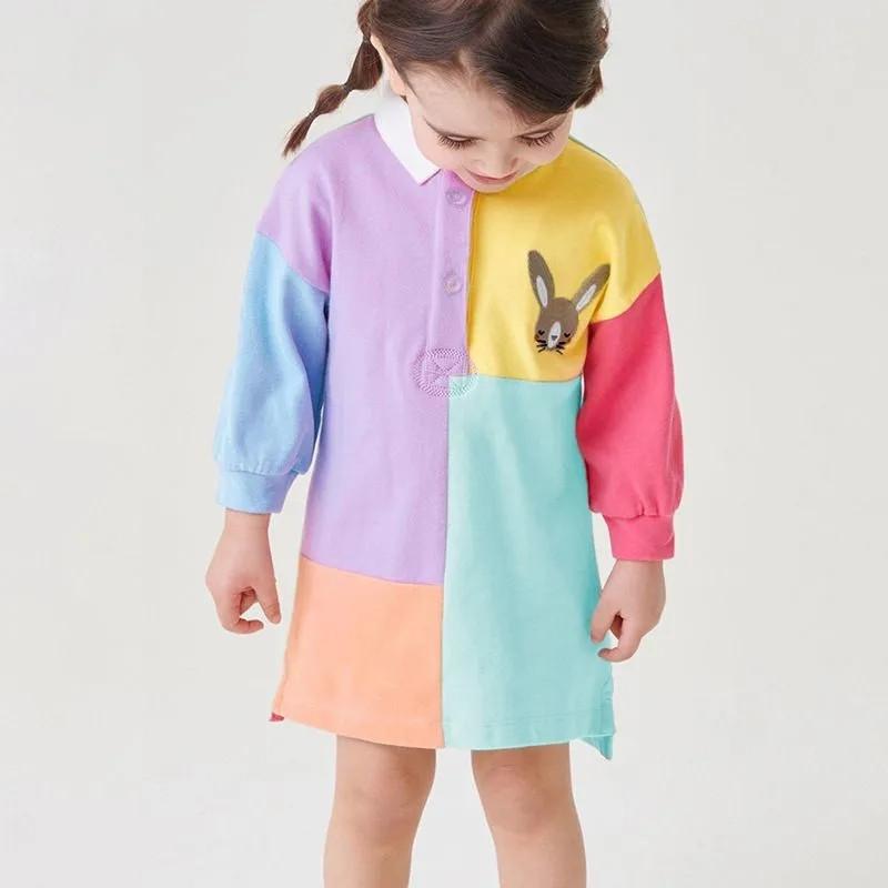 

Foreign Trade Girls Christmas Knitted Sweater Dress Long Sleeved Princess Skirt 100
