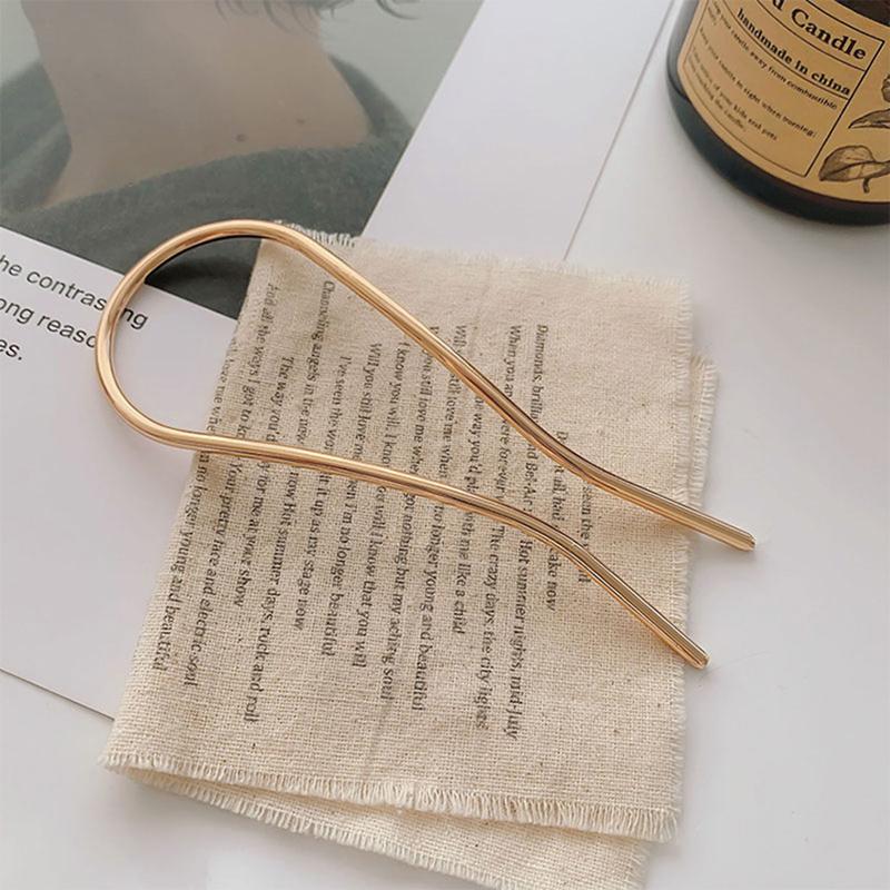 Simple U Shape Hair Clips Bobby Pins for Women Metal Bobby Pins Barrettes Bridal Hairstyle Tools Accessories for Women Bun Maker