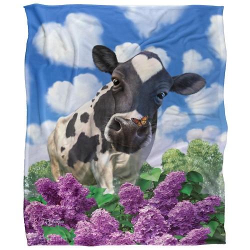 JQ Licensing Jlo Silky Cow Supersoft Blanket