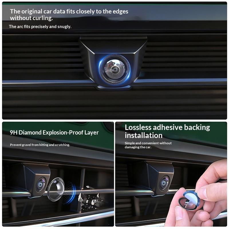 Universal Car Camera Lens Protector 2Pcs Rear View Backup Camera Cover 360Celsiusamera Protection Anti Scratch Waterproof